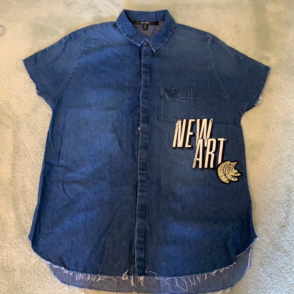 Zara denim shirt